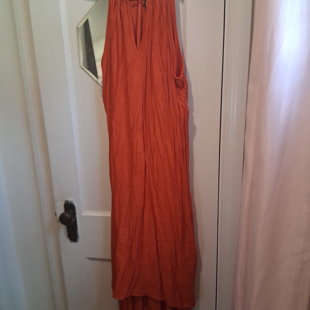 Asymmetrical Orange Dress
